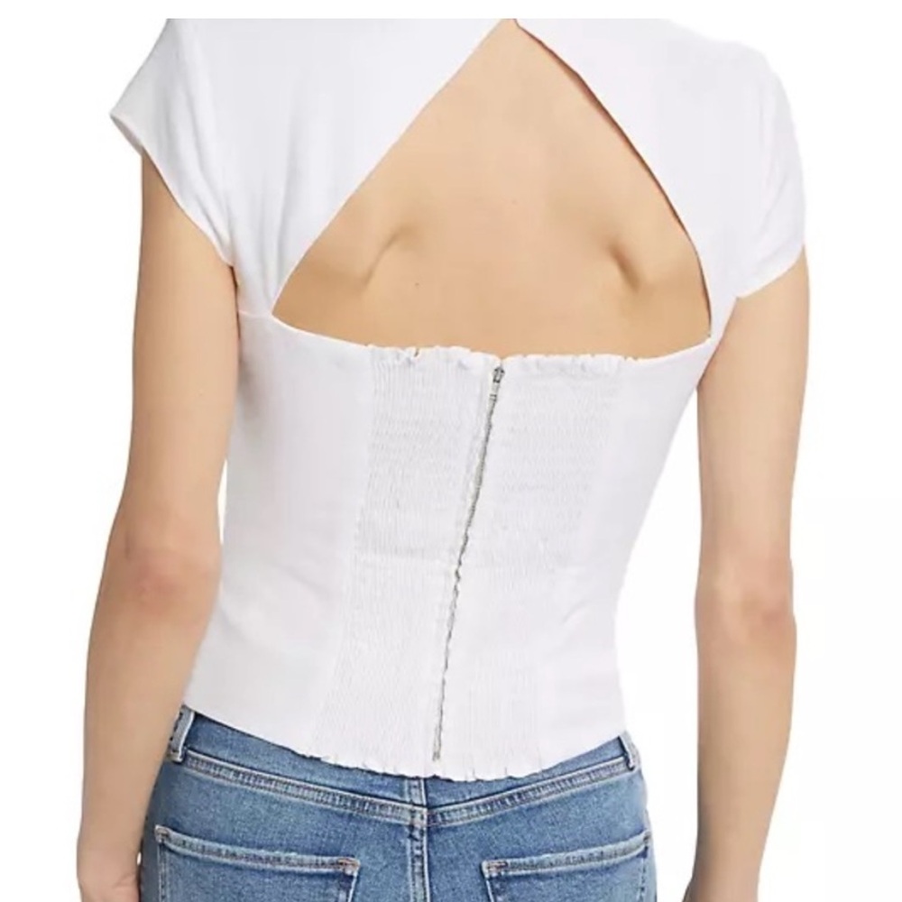 Reformation Cora Linen Gingham Top - Picture 2 of 10